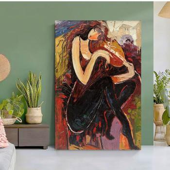 Abstract oil painting